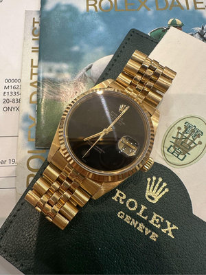 Rolex 16238 onyx  盒單齊全 黑瑪瑙 黑曜石 寶石面 16038 勞力士 18038 18238