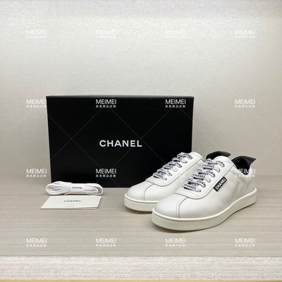30年老店 預購 新款 CHANEL 休閒鞋 鞋子 白色 字母 英文 尺寸 38號 香奈兒 G34085