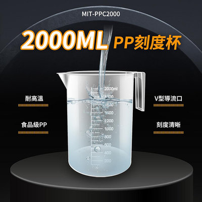『精準』PP杯 量杯 刻度杯 耐熱120度 刻度量杯 PPC250 透明塑膠杯 耐熱量杯 250/500/1000/2000ml