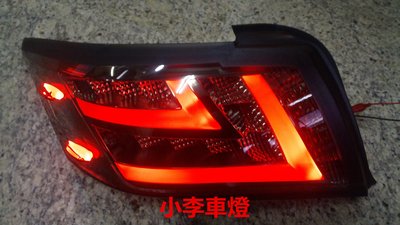 ~李A車燈~全新 外銷精品件 豐田 VIOS 14 15年 燻黑光柱型LED後燈 一組5300元 台製品