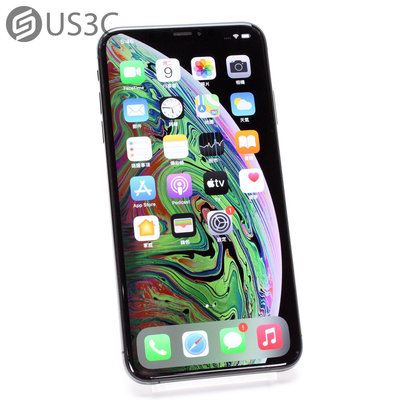 【US3C-台南店】【一元起標】台灣公司貨 Apple iPhone XS Max 256G 6.5吋 太空灰 人像光線功能 神經網路引擎 二手手機