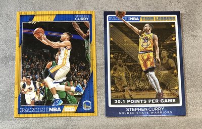 2張 2016-17 Panini NBA Stephen Curry 柯瑞 籃球卡 球星卡 球員卡 球卡