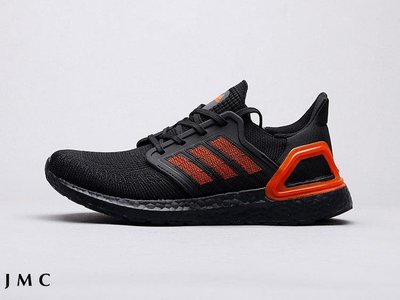 ADIDAS ULTRABOOST 2020 編織 黑橘 黑紅 運動慢跑鞋 男女鞋 EG0698