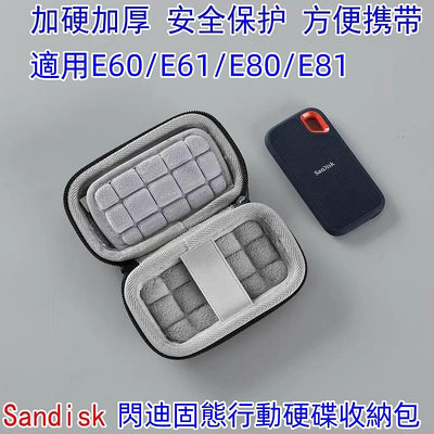 現貨 Sandisk閃迪行動固態硬碟收納包 適用E60/E61/E80/E81固態硬碟保護殼（滿599免運）