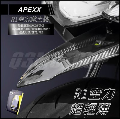 機車精品 APEXX R1 空力前土除 短土除 適用 勁戰 四代戰 五代戰 雷霆S JETS BWSR FNX