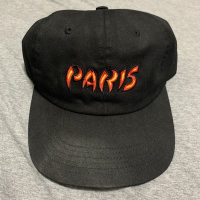 SUPREME 6-panel SNAPBACK PARIS 黑色 帆布 六分帽 老帽 二手 PALACE