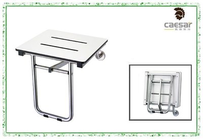 【阿貴不貴屋】 Caesar 凱撒衛浴 SC104 不鏽鋼 淋浴椅 安全座椅 掀起式淋浴椅 不使用時可折疊於牆面