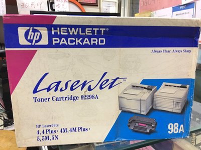 @電子街3C特賣會@(出清！！)HP 98A Laser Jet Toner Cartridge 92298A原廠碳粉匣