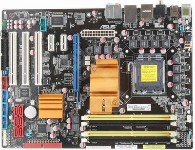 華碩 P5QL-E 775腳位全固態電容主機板、PCI-E插槽、DDR2(8G)、Intel P43晶片組、良品附檔板