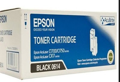 EPSON C1700/C1750N/C1750W/CX17NF黑色原廠碳粉匣S050614