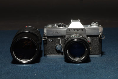 4/21結標【實用級 】Canon FT QL + Canon FD 50mm f1.4 + Canon FD 70-210mm f4 D040031 -相機