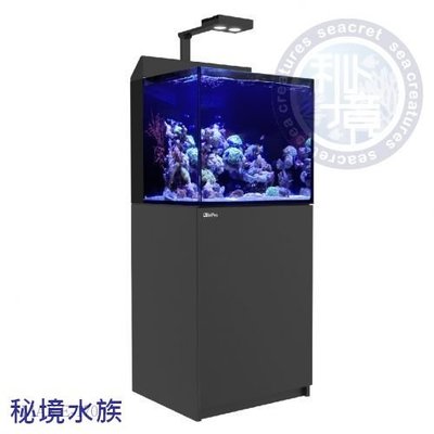 ♋ 秘境水族 ♋Red Sea 紅海 頂級背濾水族箱 LED版 珊瑚套缸 超白玻璃 魚缸(MAX E-170)(黑)