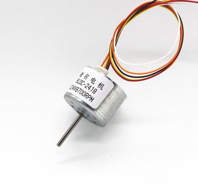 2418微型直流無刷電機 PMW調可正反轉 帶信號反饋12V 24V 小馬達