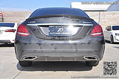 【政銓企業有限公司】BENZ W205 AMG 抽真空CARBON卡夢尾翼 新款C系列C180 C250 現貨供應