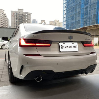 《※台灣之光※》全新BMW G20 330 320 340 M Performance款卡夢真空碳纖擾流板鴨尾尾翼