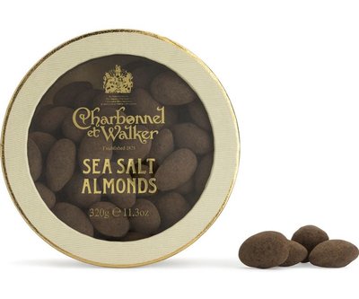（預購）英國 CHARBONNEL ET WALKER 海鹽杏仁巧克力豆 sea salt caramel almonds 329g