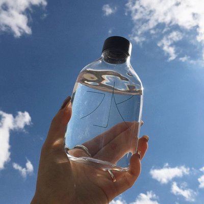 【MUJI 無印良品】日本境內版 MUJI 隨身透明水壺 330ml 裝水的塑膠空瓶 寶特瓶 空瓶 水瓶 隨身水瓶