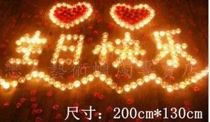生日快樂防風蠟燭250顆套餐 ㊣買就送玫瑰花瓣㊣(台灣製品質優，可重複點燃，附圖輕鬆好排)【排字/婚禮/求婚/情人節】