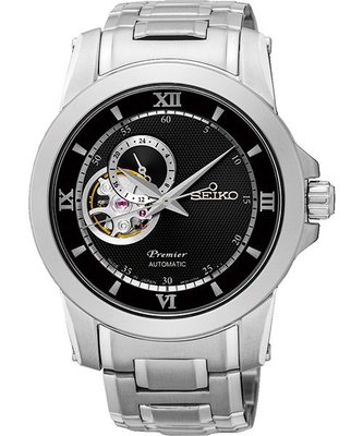 【emma's watch】SEIKO Premier 開芯鏤空視窗機械腕錶(SSA321J1) 4R39-00P0D