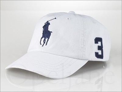 官網 Polo Ralph Lauren Hat 大馬數字3 Logo運動休閒鴨舌帽/棒球帽高爾夫球帽 愛Coach包包