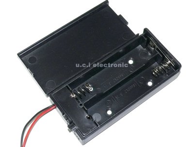 【UCI電子】 (二U-3)  18650兩節電池盒 帶開關 DC頭 5.5*2.1  7.4V/8.4V