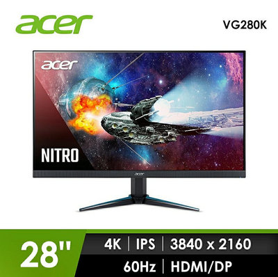 （保固中）二手 ACER 28型 Nitro IPS 4K HDR 液晶顯示器 Vg280k
