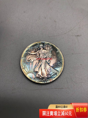 美國鷹洋自由女神銀幣1盎司銀幣 1987年 精制銀幣 老貨 收藏 回流 【大開門古玩】-1172