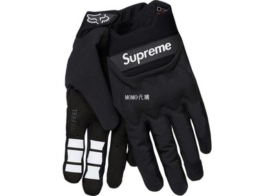 潮牌2018SS Supreme Fox Racing Bomber LT Gloves 手套 現貨