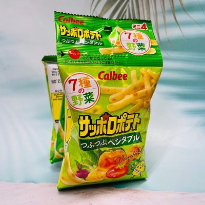 日本 Calbee 加樂比 四連餅乾 七種野菜添加 蔬菜薯條 36g