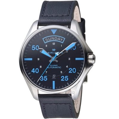 Hamilton漢米爾頓卡其航空系列Air Zermatt機械腕錶 H64625731 皮帶