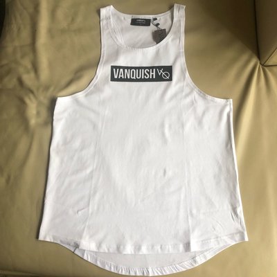 [品味人生2]保證全新正品 Vanquish Fitness 白色 背心 運動背心 size M