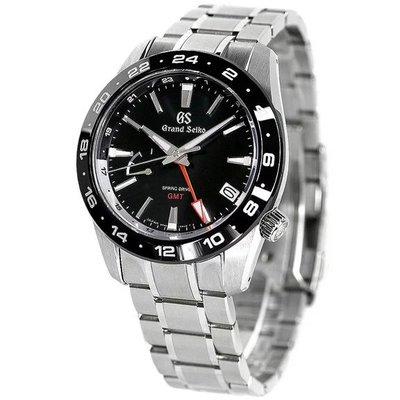 預購 GRAND SEIKO GS SBGE253 精工錶 機械錶 GMT 41mm 陶瓷圈 黑色面盤 鋼錶帶 男錶女錶
