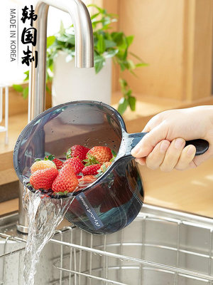 韓國進口家用廚房摔不破水勺加深加厚長柄塑料大號透明舀水瓢洗頭~半島鐵盒