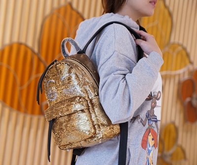 【COCO 精品專賣】Chiara Ferragni Backpack 眨眼後背包 金 現貨