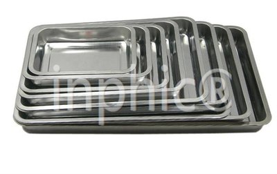 INPHIC-加厚不銹鋼盤子多用長方形托盤方盤菜盤水果盤毛巾盤燒烤工具配件 40*30*2.0cm