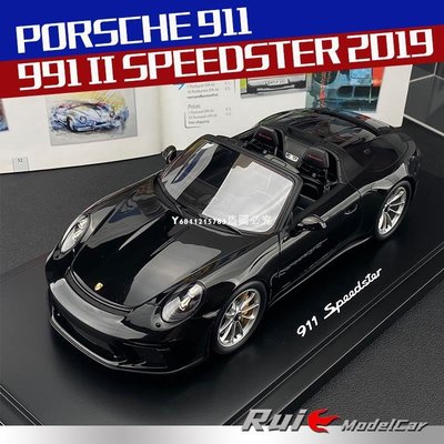 經典藏品 數量有限 1:18德國保時捷原廠Porsche 911 991 II Speedster 2019汽車模型-汽配