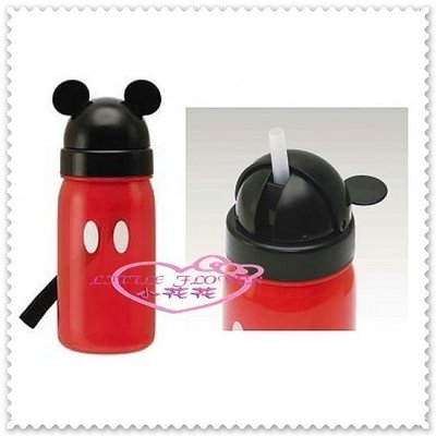 小公主日本精品 Hello Kitty 米奇 水壺 頭型吸管直飲式水壺 吸管杯 掛繩水壺01008302