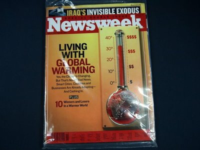 【懶得出門二手書】英文雜誌《Newsweek》LIVING WITH GLOBAL WARNING 2007.4.16 (無光碟)│全新(21F32)