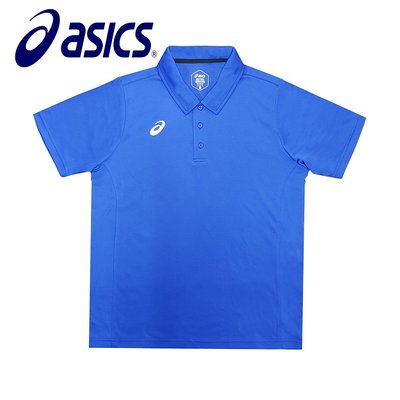 棒球世界 asics 亞瑟士 短袖 運動POLO衫 排汗 POLO 衫 特價K31803 49藍色