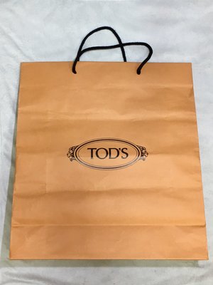 TOD'S提袋  正版原廠紙袋 原廠帶回 大型紙袋  41x45x14cm 微皺
