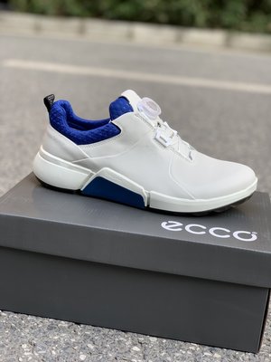 （精品代購）ECCO愛步運動鞋男2022春季新款休閒小白鞋高爾夫健步H4 108204