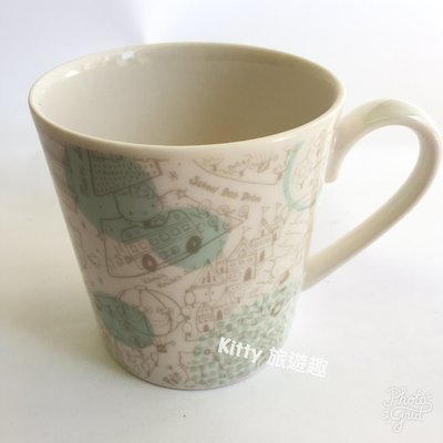 [Kitty 旅遊趣] 日本製 Hello Kitty 馬克杯 咖啡杯 凱蒂貓 水杯 陶瓷杯 飲料杯 藍色