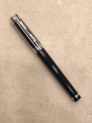 Cartier筆 卡地亞 pasha 黑直紋黑杆鋼筆