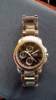 銀色手錶（房右3珍桌盒）CANDY銀色手錶