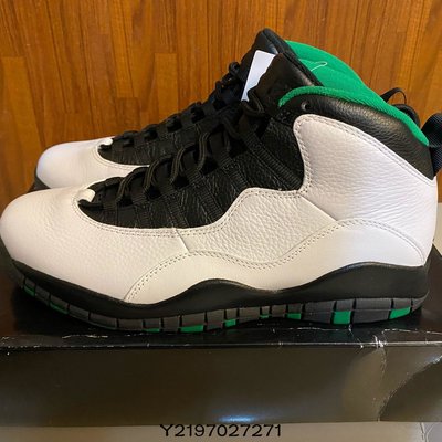 全新正品NIKE AIR Jordan 10 Retro Seattle 白綠310805-137 | Yahoo