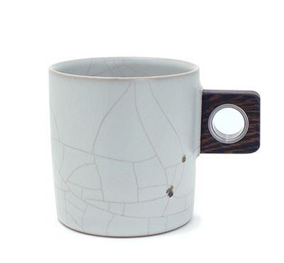 《GIF-Tea》#章格銘#「迷工造物」滿釉木把馬克杯〔有墨線／無墨線〕