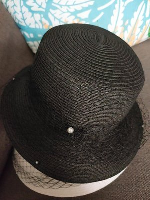 降價/全新銀穗集團Diffa黑色黑網造型帽 喜歡 CHICA獨身貴族 DITA/JOAN/abito IROO MOMA 0918