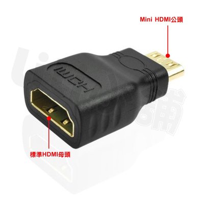 Mini HDMI轉HDMI 4K 2.0版 公對母 轉接頭 轉換頭 對接頭 高清轉接頭 繪圖板 平板 攝影機 接螢幕