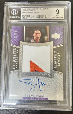 2005 exquisite collection limted logos Steve Nash BGS9/AU10