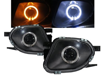 卡嗶車燈 Benz 賓士 SPRINTER NCV3 03-Present 光導LED光圈 V2 霧燈 黑色